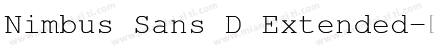 Nimbus Sans D Extended字体转换